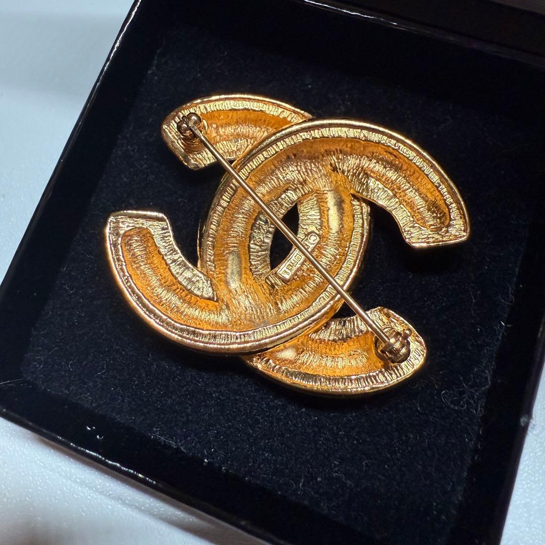 状態良好 CHANEL シャネル ゴールドカラー ココマーク ブローチ