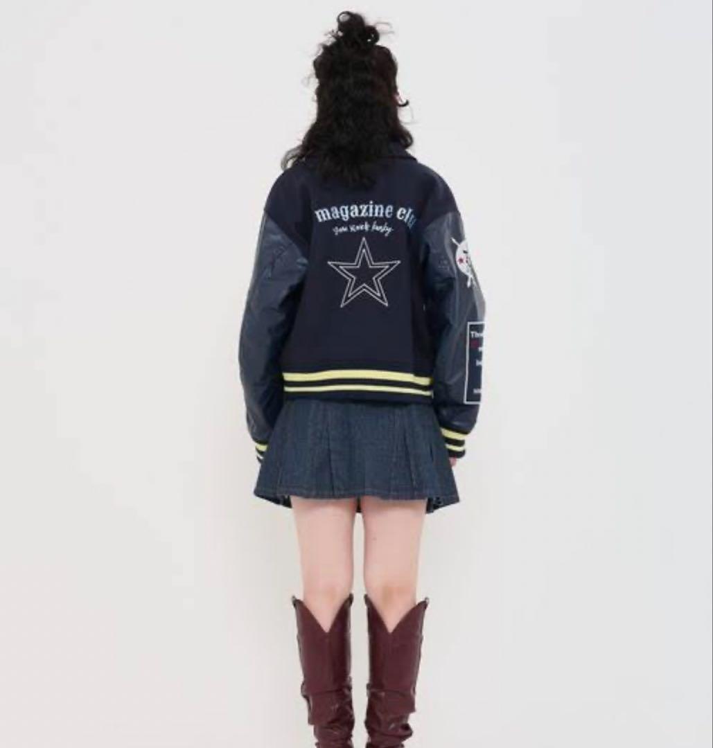 TINA: JOJUN スタジャン 54 ネイビー