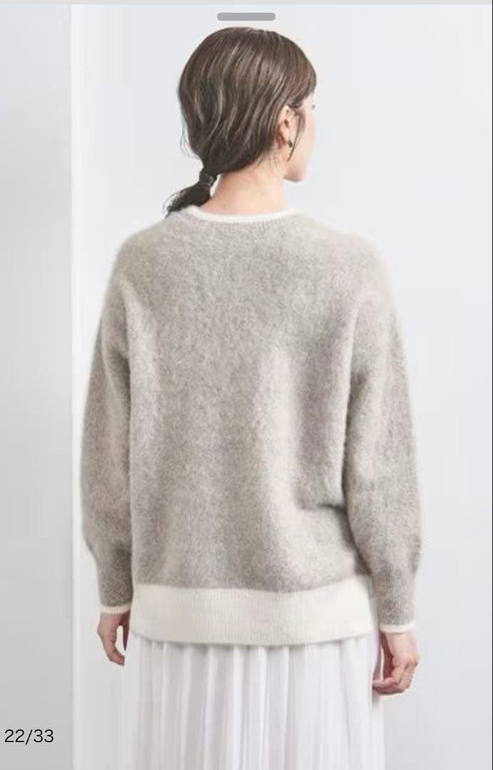 【新品未使用】フォックスカシミヤ　クルーネックニット UNITED ARROWS