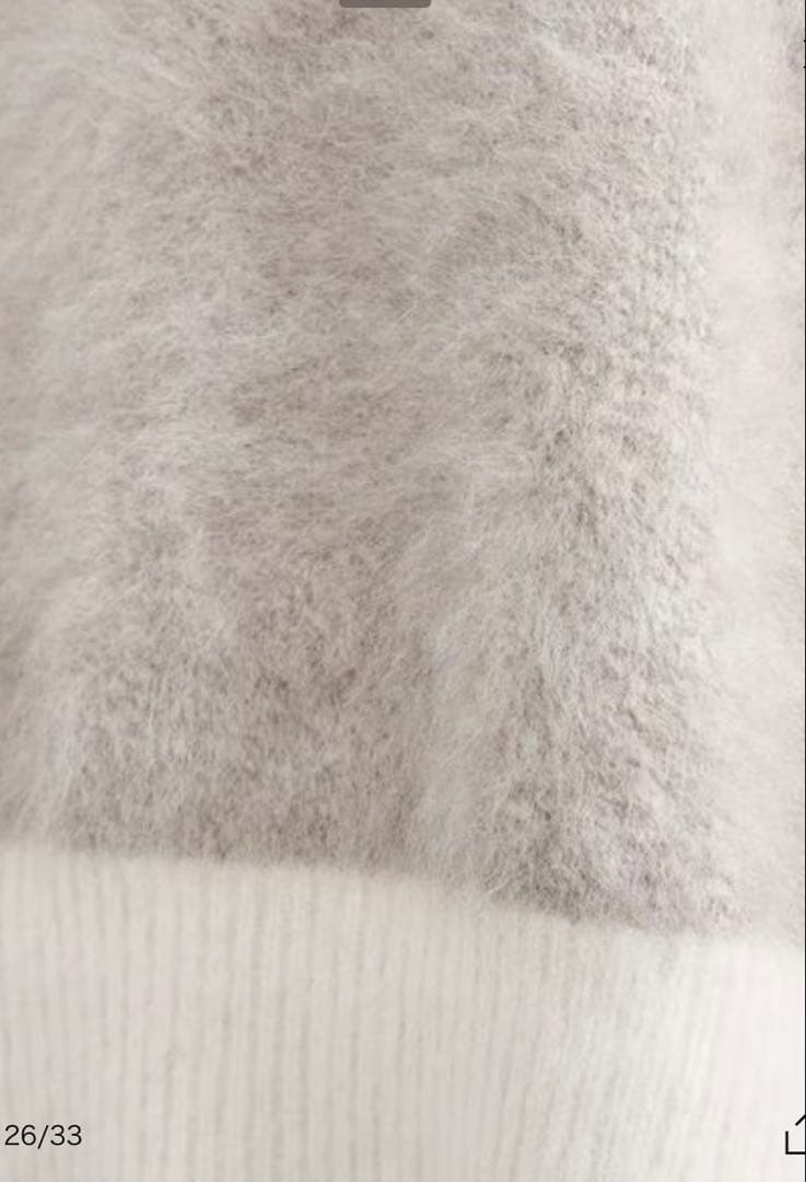 【新品未使用】フォックスカシミヤ　クルーネックニット UNITED ARROWS