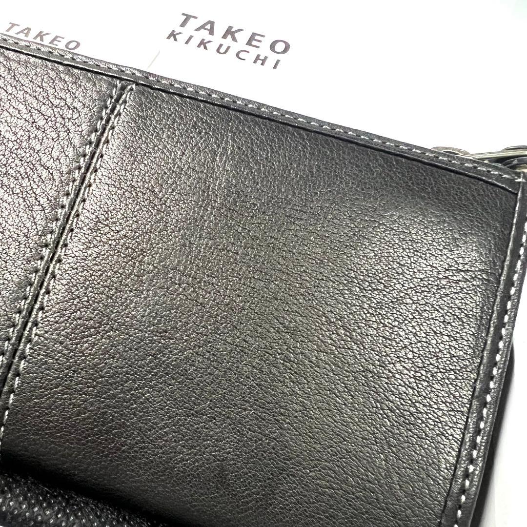 TAKEO KIKUCHI タケオキクチ ブラック 黒 長財布 A