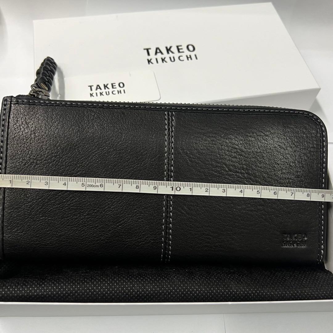 TAKEO KIKUCHI タケオキクチ ブラック 黒 長財布 A