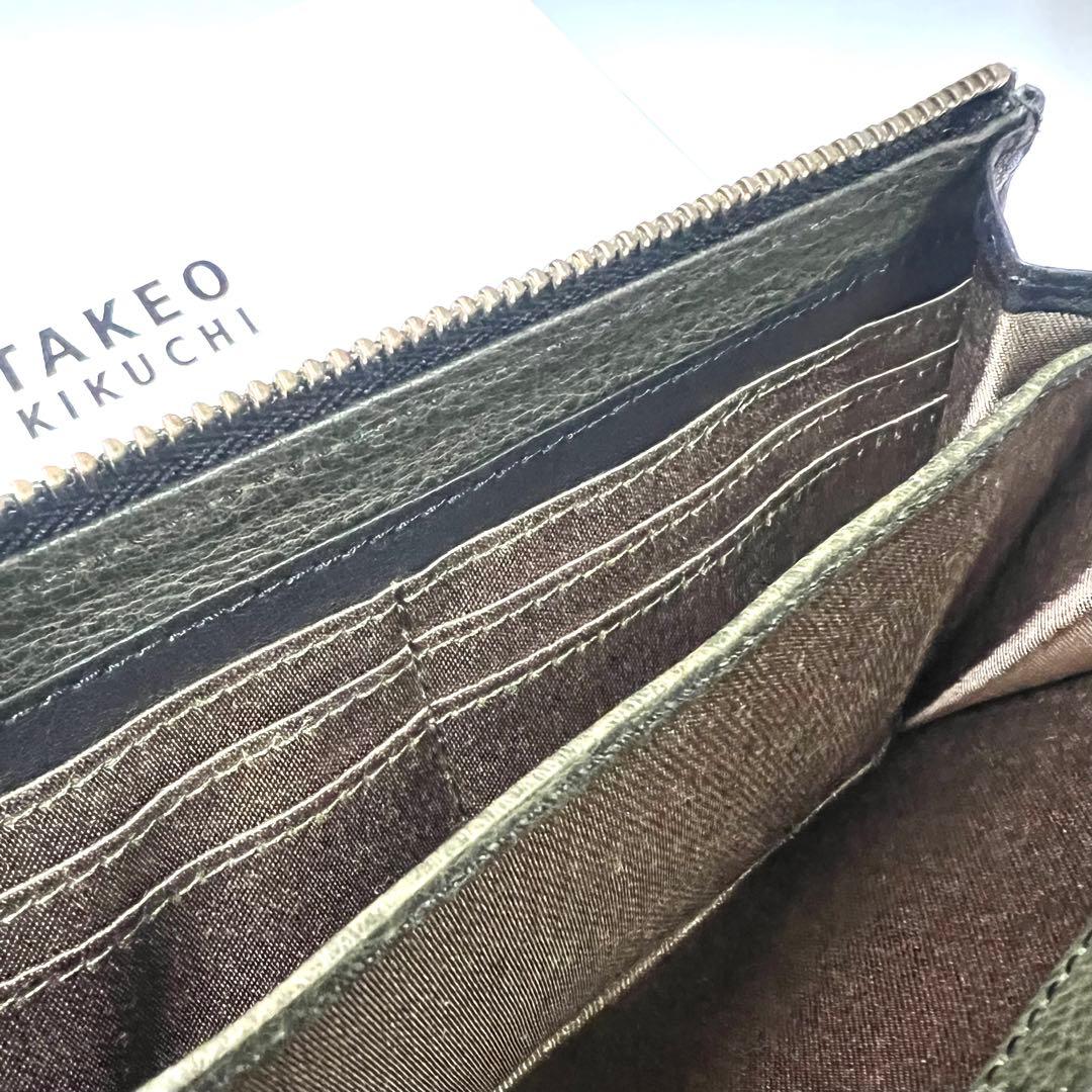 TAKEO KIKUCHI タケオキクチ ブラック 黒 長財布 A