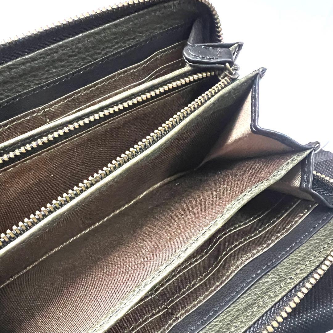 TAKEO KIKUCHI タケオキクチ ブラック 黒 長財布 A