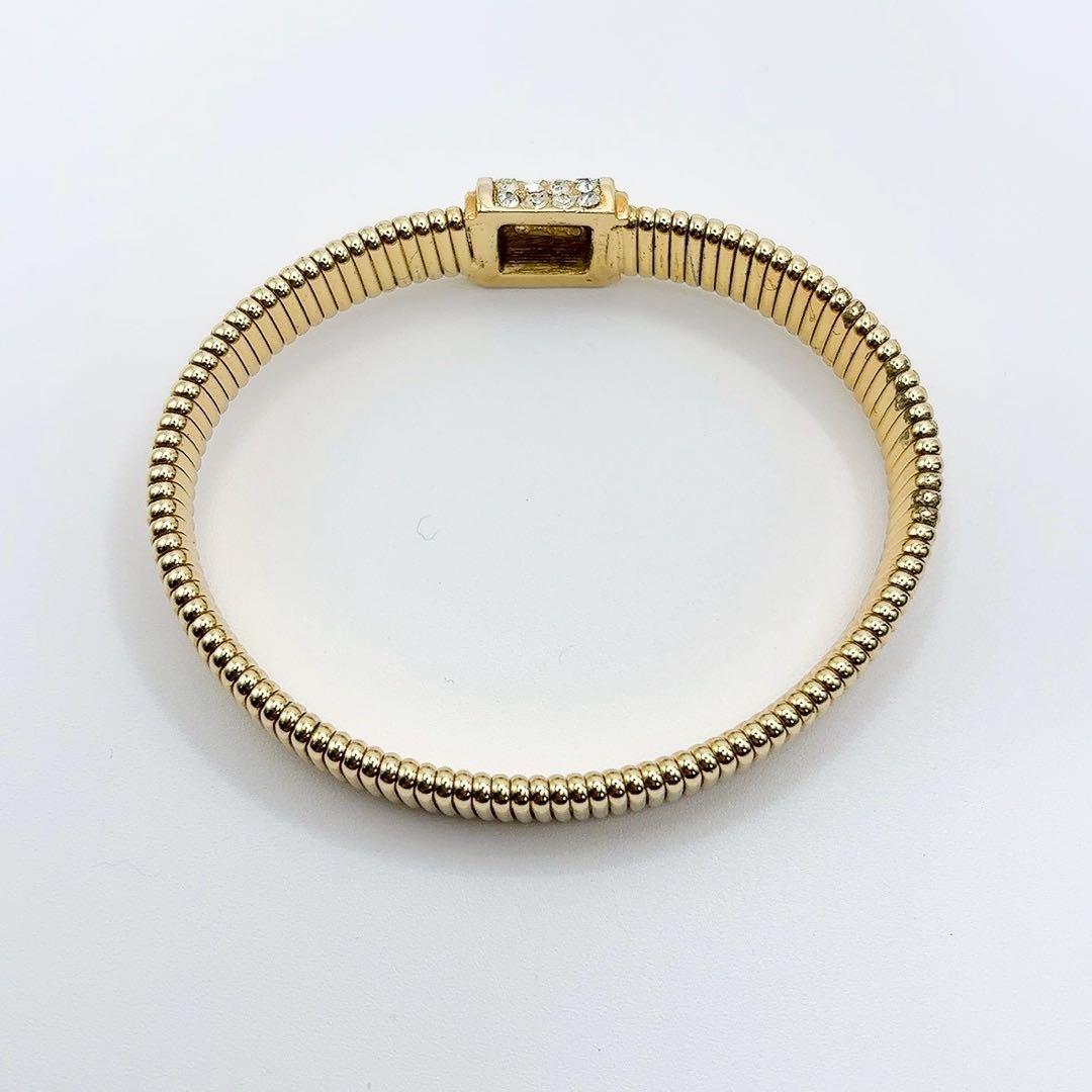 美品✨ディオール DIOR ブレスレット スネークチェーン ラインストーン