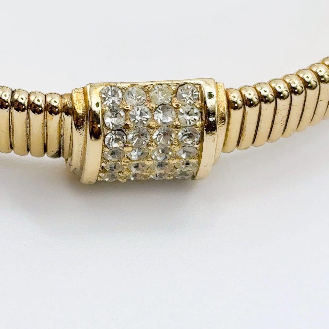 美品✨ディオール DIOR ブレスレット スネークチェーン ラインストーン