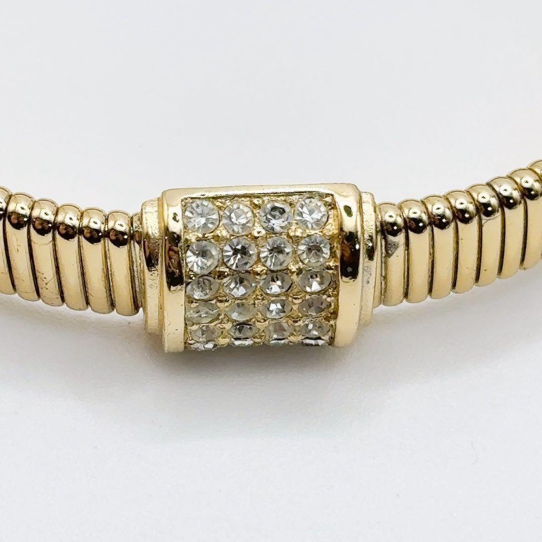 美品✨ディオール DIOR ブレスレット スネークチェーン ラインストーン