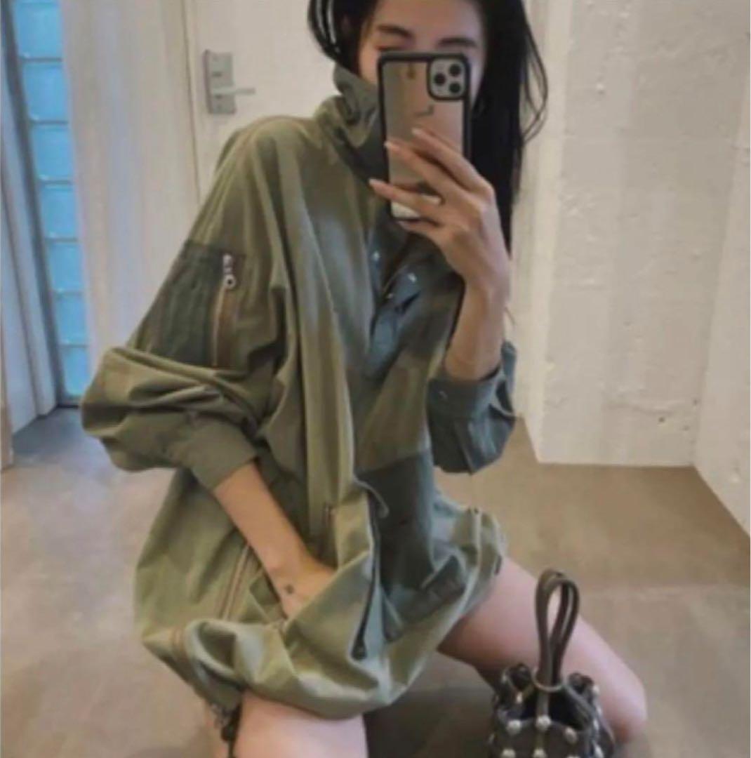 JUEMI ジュエミ プルオーバーアーミーブルゾン