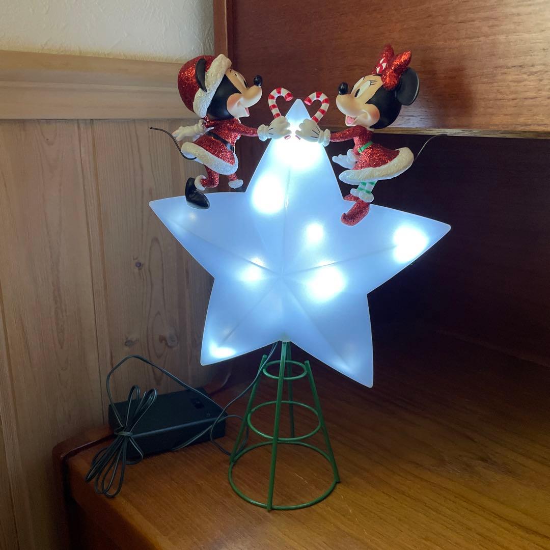 ☆レア☆ ディズニーストア ライトアップ ツリートッパー ミッキー ミニー 電飾