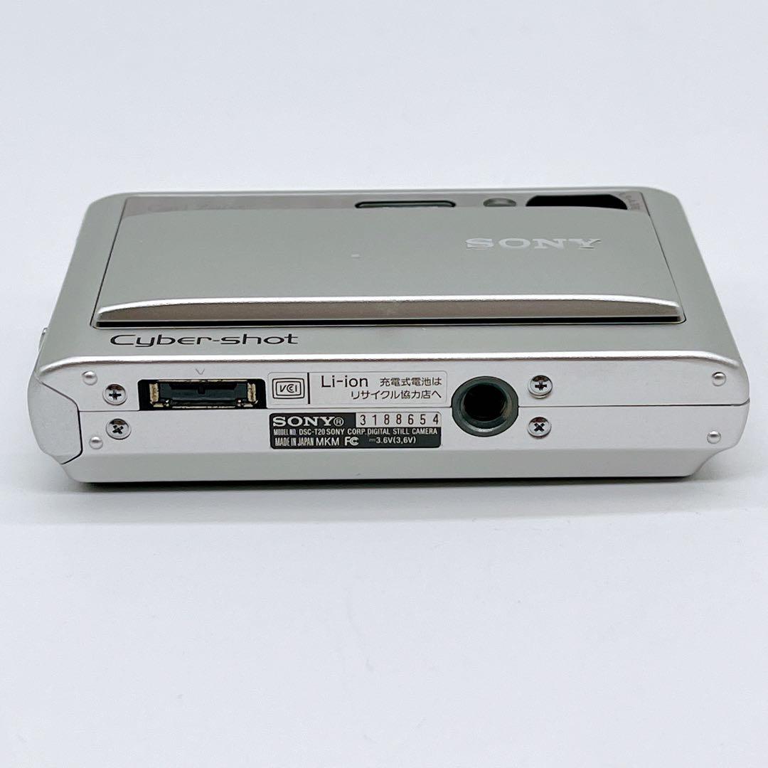 【希少】SONY サイバーショット DSC-T20 シルバー コンデジ オールド