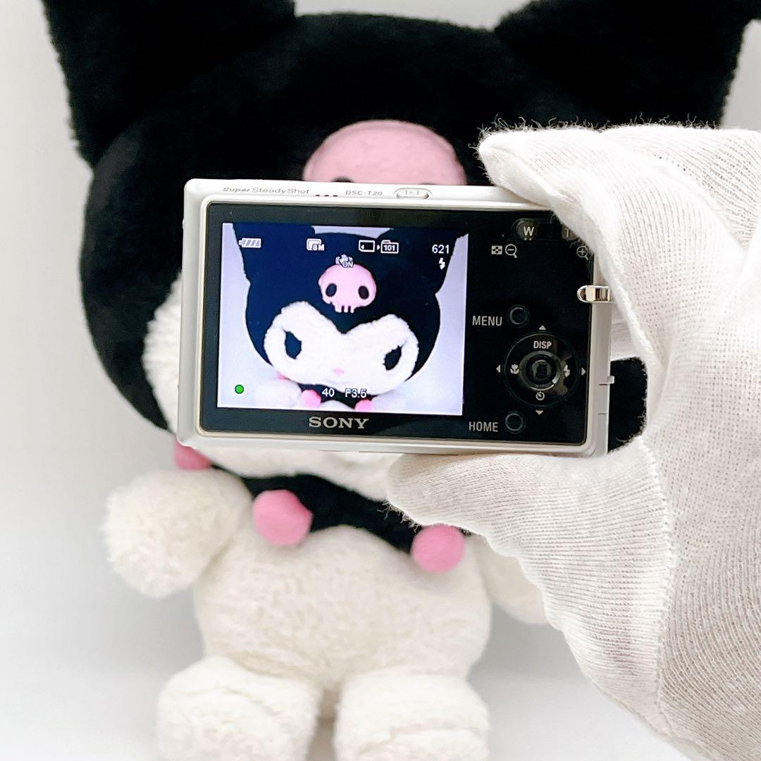 【希少】SONY サイバーショット DSC-T20 シルバー コンデジ オールド