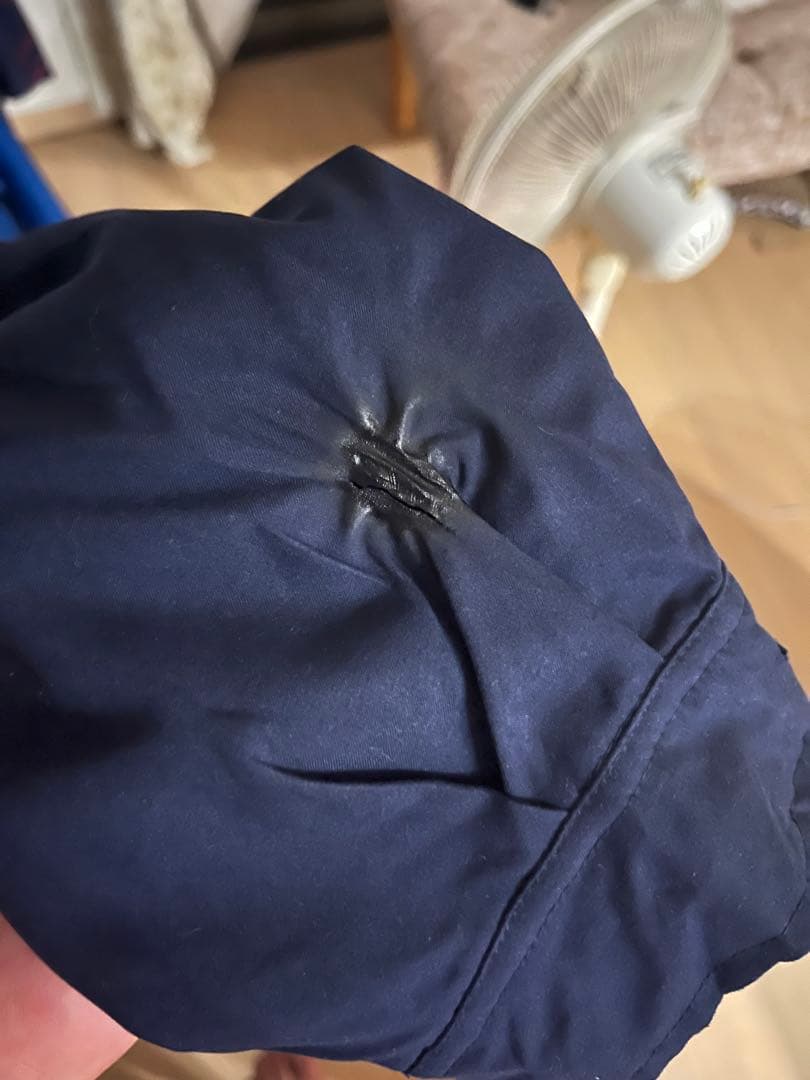 90'S RALPH LAUREN チンスト付き ドリズラージャケット ネイビー