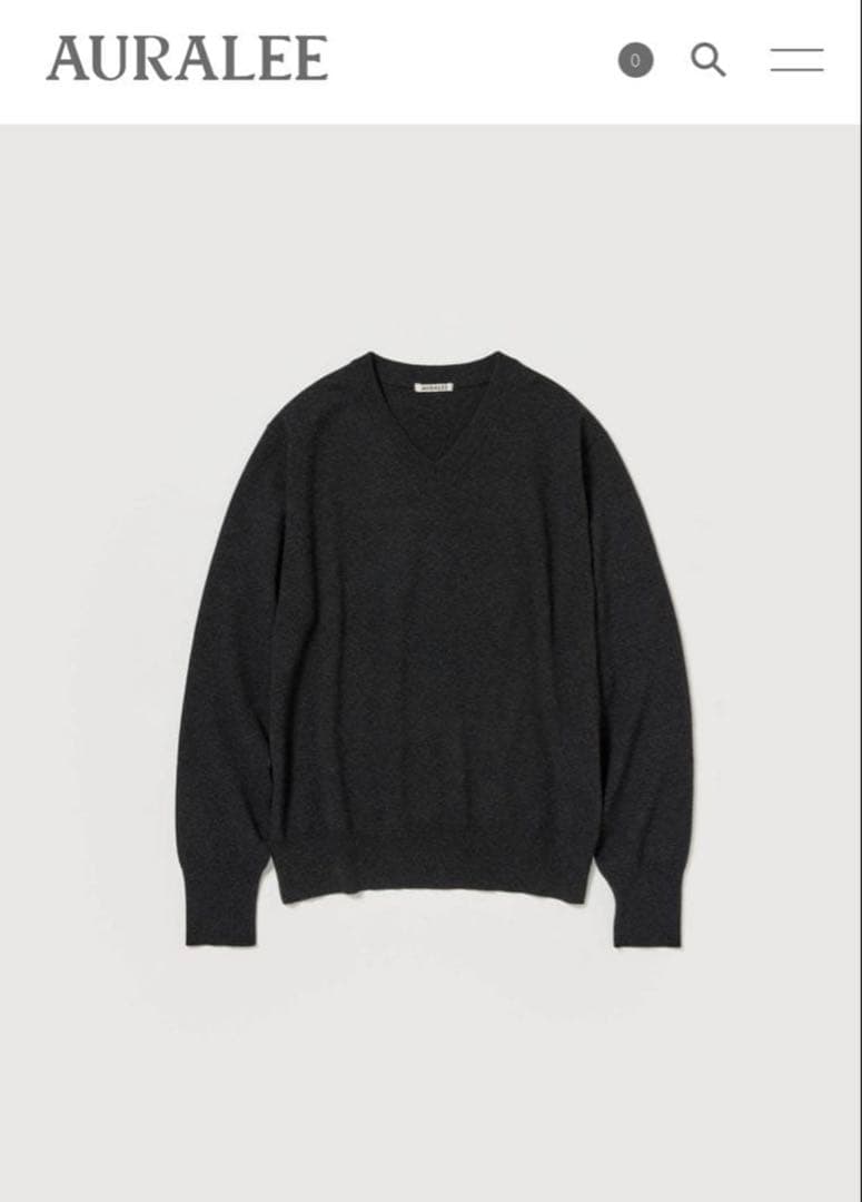 トップス HIGH TWIST WOOL KNIT V-NECK P/O 4