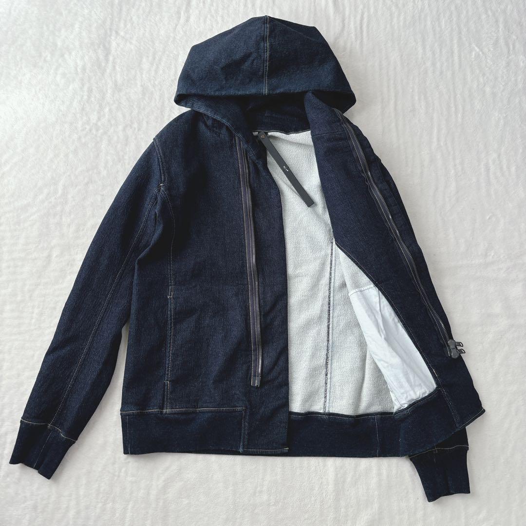 【未使用タグ付き】WJK デニム　パーカー　フーディ　大きめサイズ