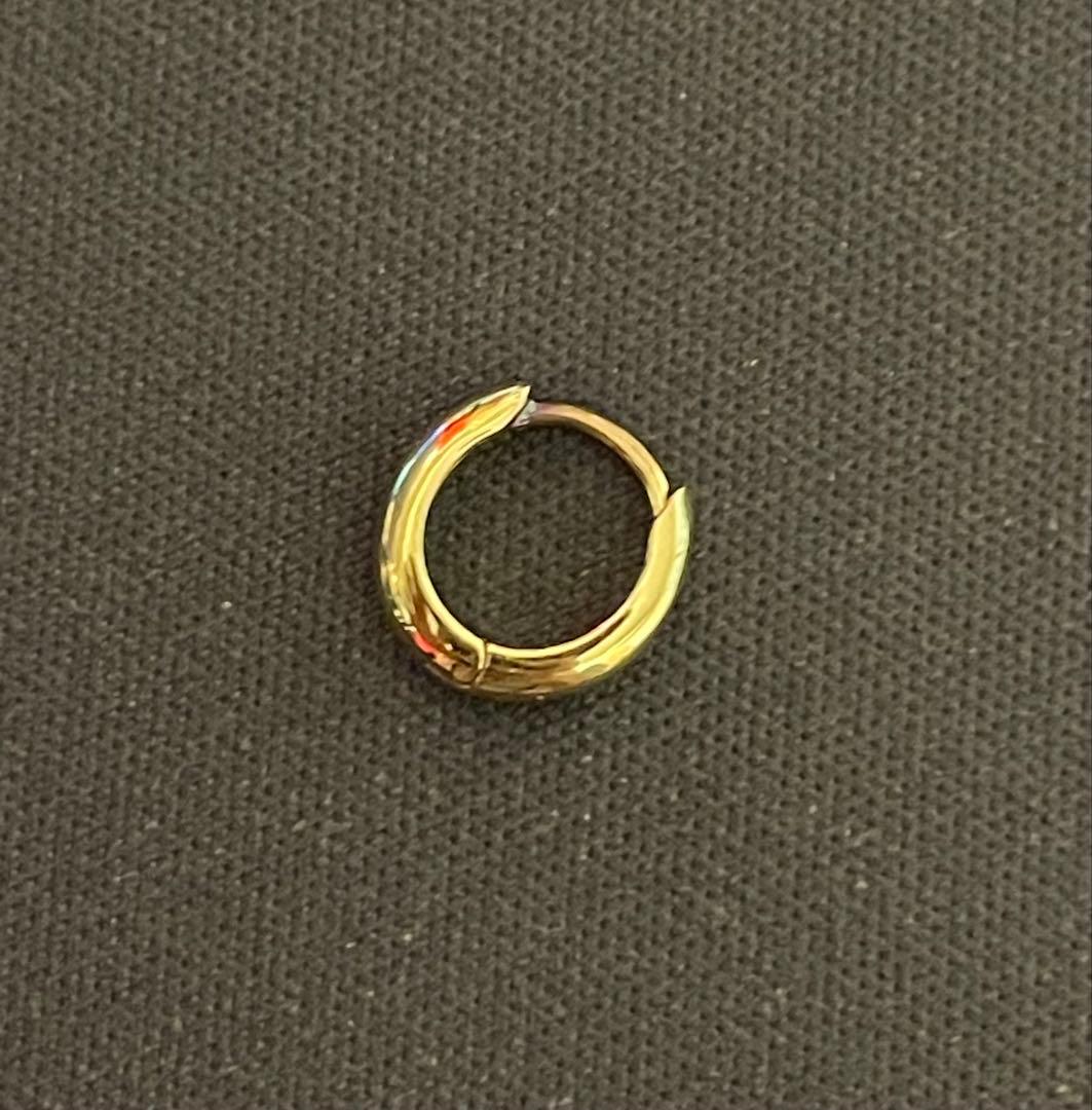 ete K18YG フープ ピアス 【片耳】