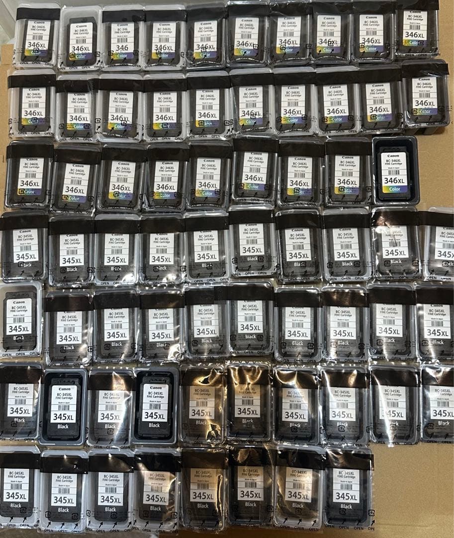 使用済み 空インク CANON インクカートリッジ bc345XL 346XL