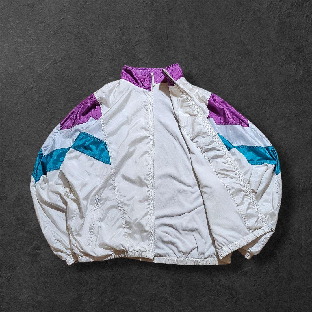 80s old adidas オールドアディダス ナイロンジャケットトレフォイル