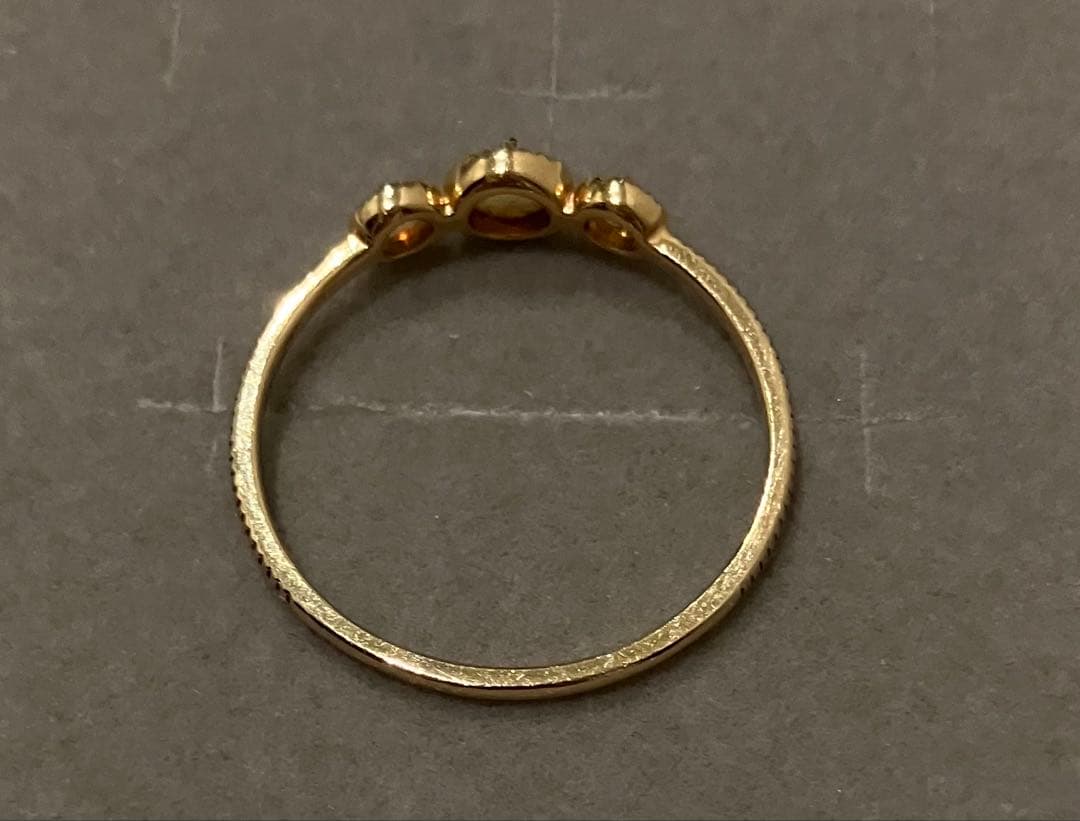 ★欠けあり★【ete】K10 オパールリング 14.5号