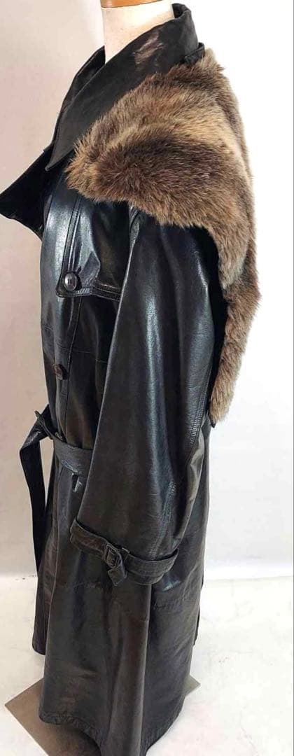 LUNA MATTINO ルナマティーノ ファー付きレザーロングコート Mサイズ