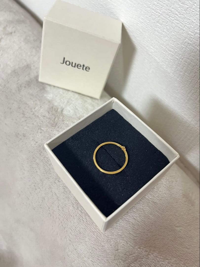 【美品】Jouete ダイヤモンドリング K18 ゴールド 約13号 箱付き