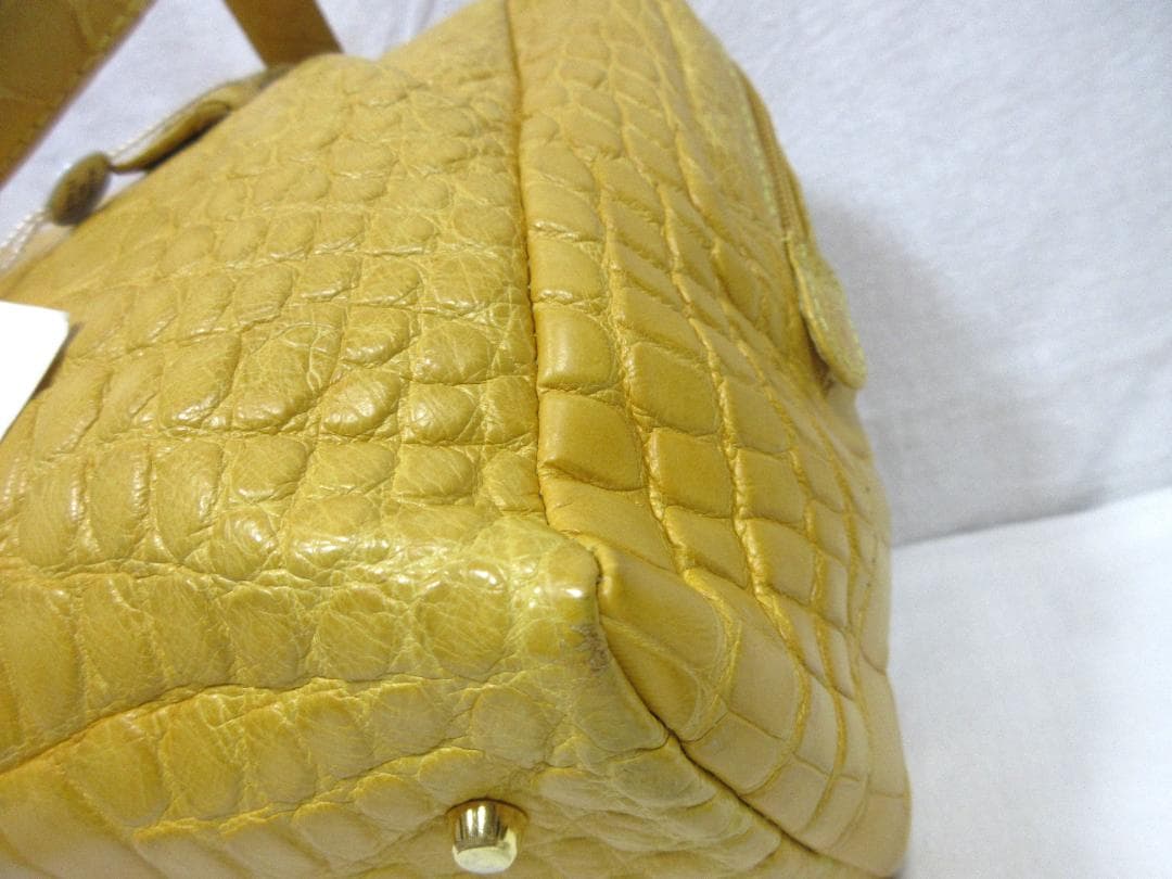 FERMODA　クロコダイル レザー　イタリア製　 ボストンバッグ　未使用品