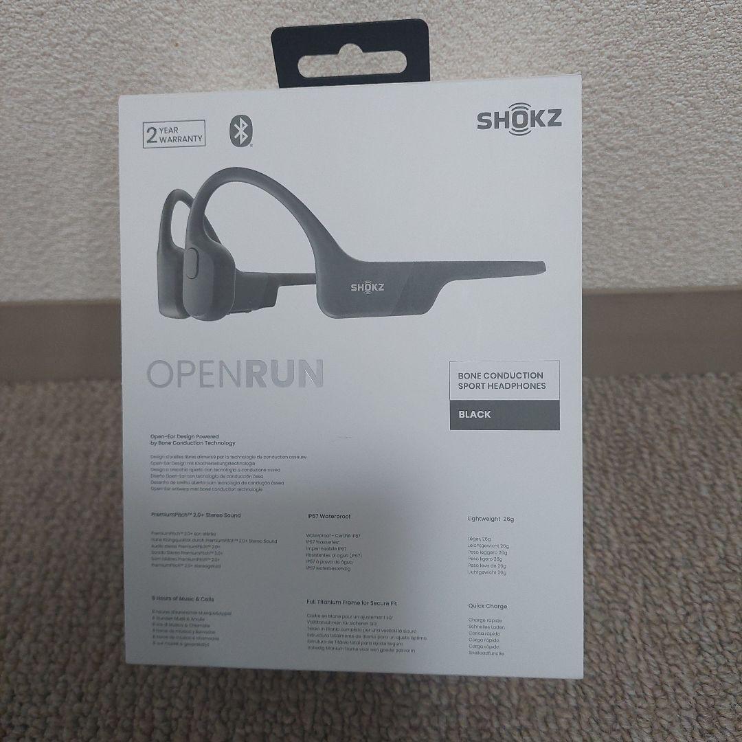 ☆お値下げしました☆SHOKZ OPENRUN 【骨伝導タイプ】ブラック