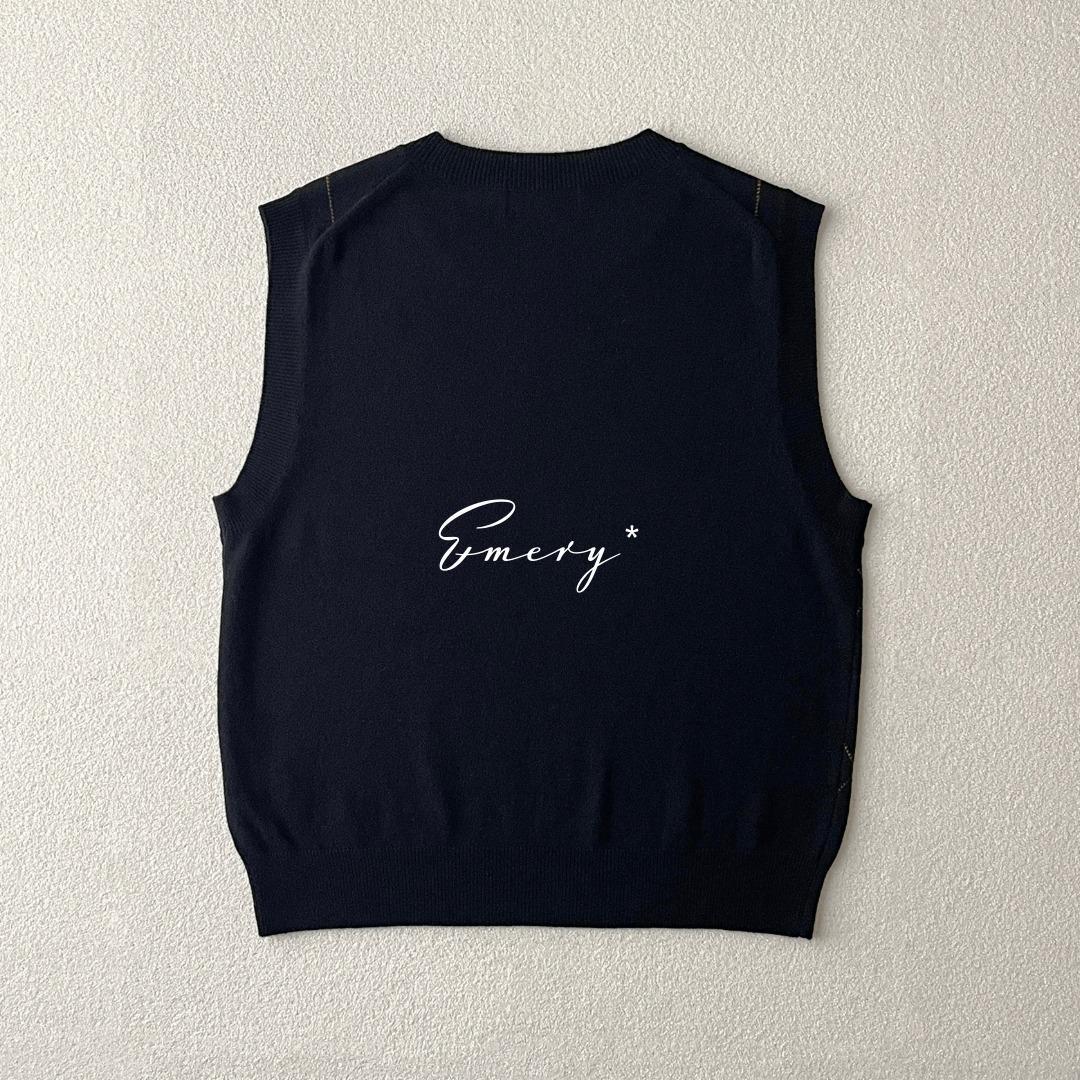 マーガレットハウエル 2024 アーガイル ニット ベスト LOOK掲載3.8万