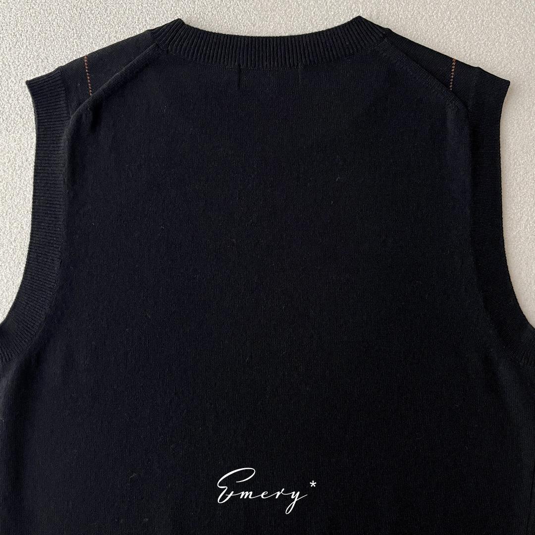 マーガレットハウエル 2024 アーガイル ニット ベスト LOOK掲載3.8万