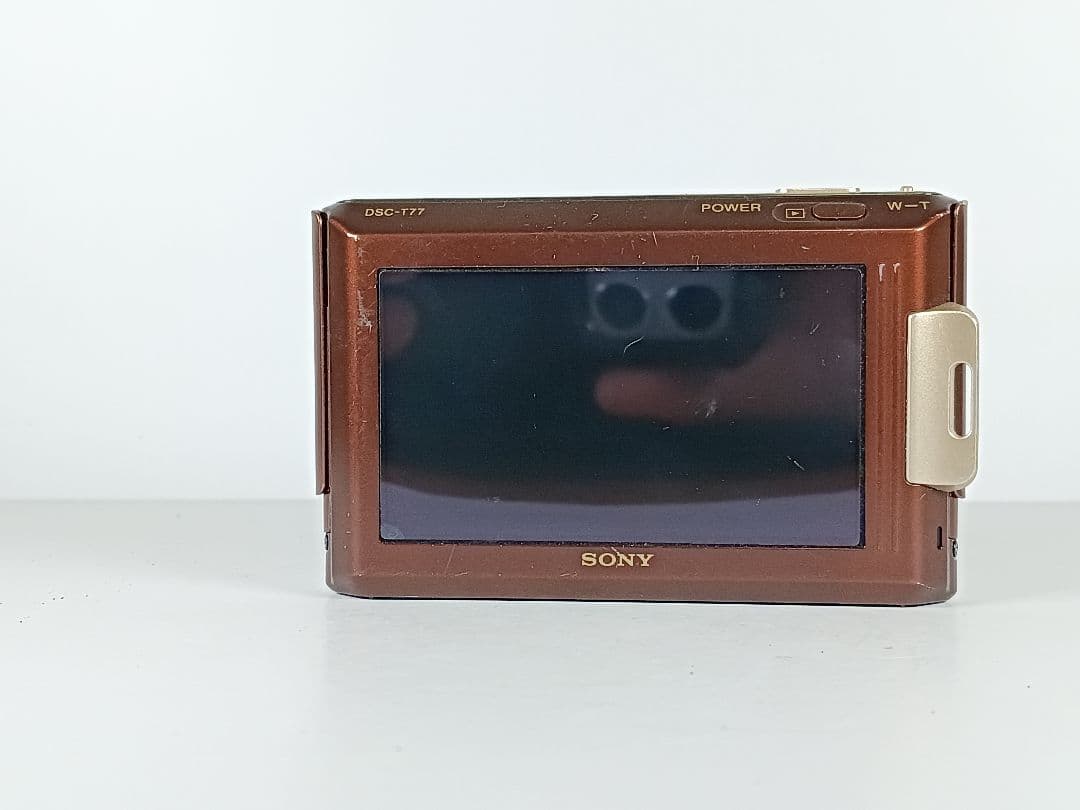 動作品 SONY Cyber-shot DSC-T77 ソニー　新バッテリー