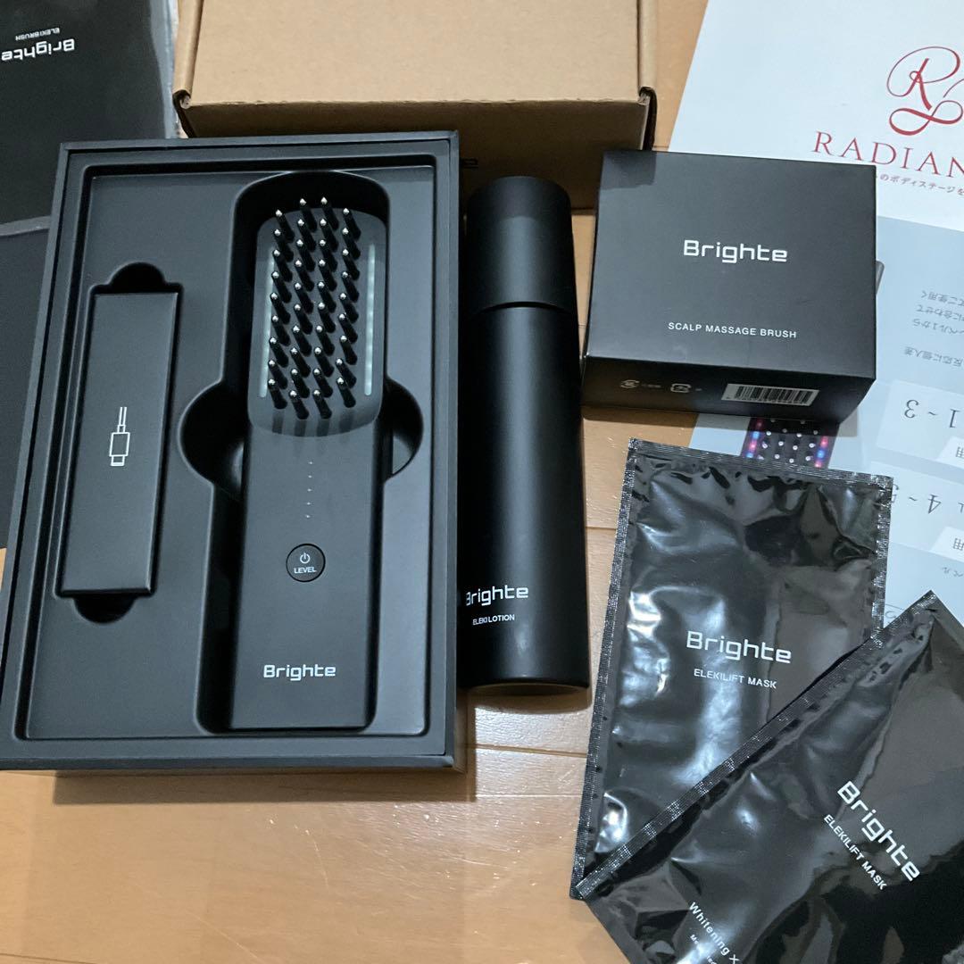 Brighte ELEKI BRUSH ローション・マスク・スカルプブラシ付き