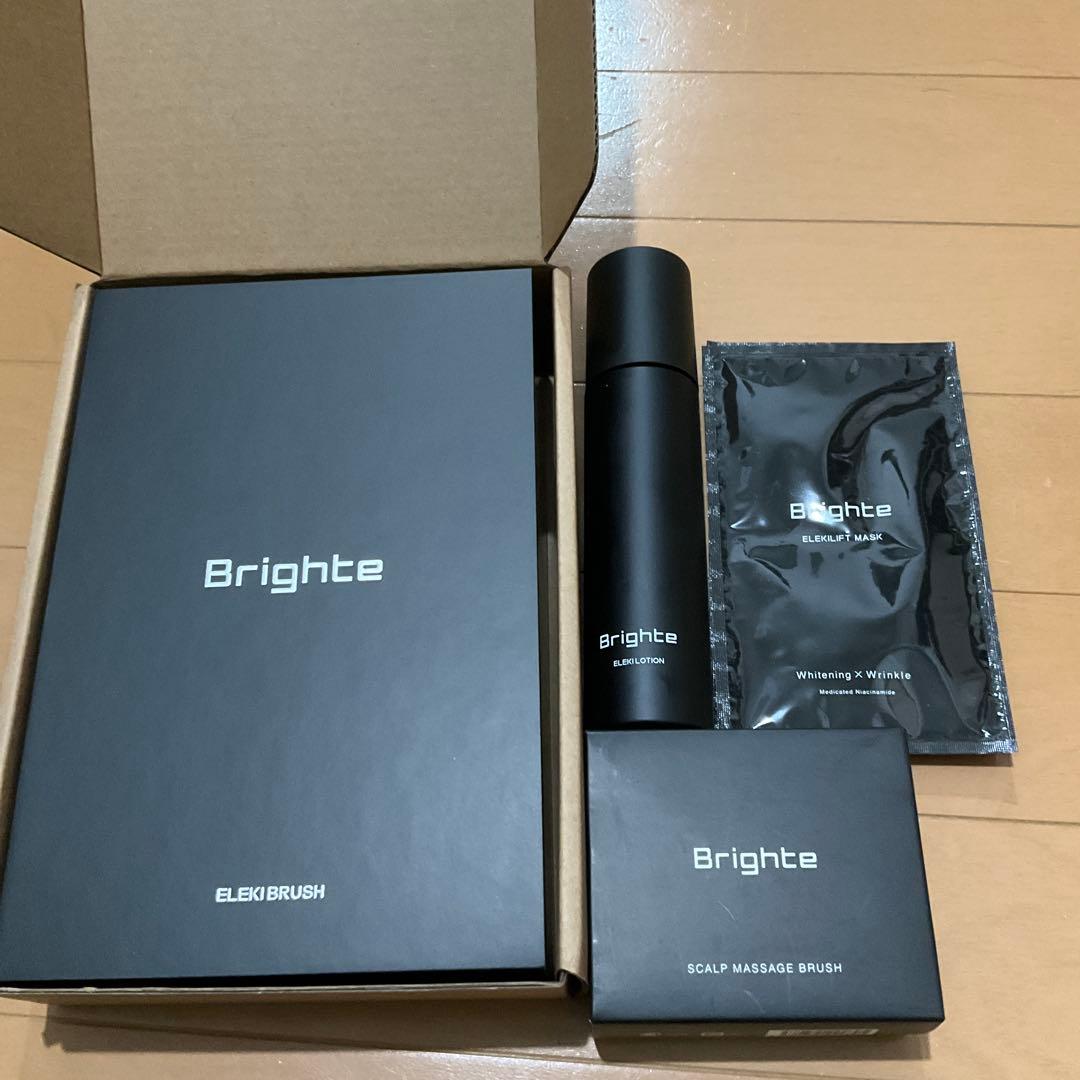 Brighte ELEKI BRUSH ローション・マスク・スカルプブラシ付き