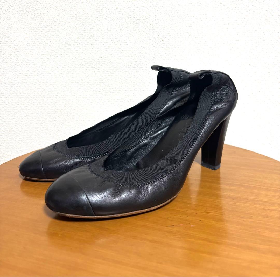 CHANEL シャネル 39 1/2 パンプス サンダル