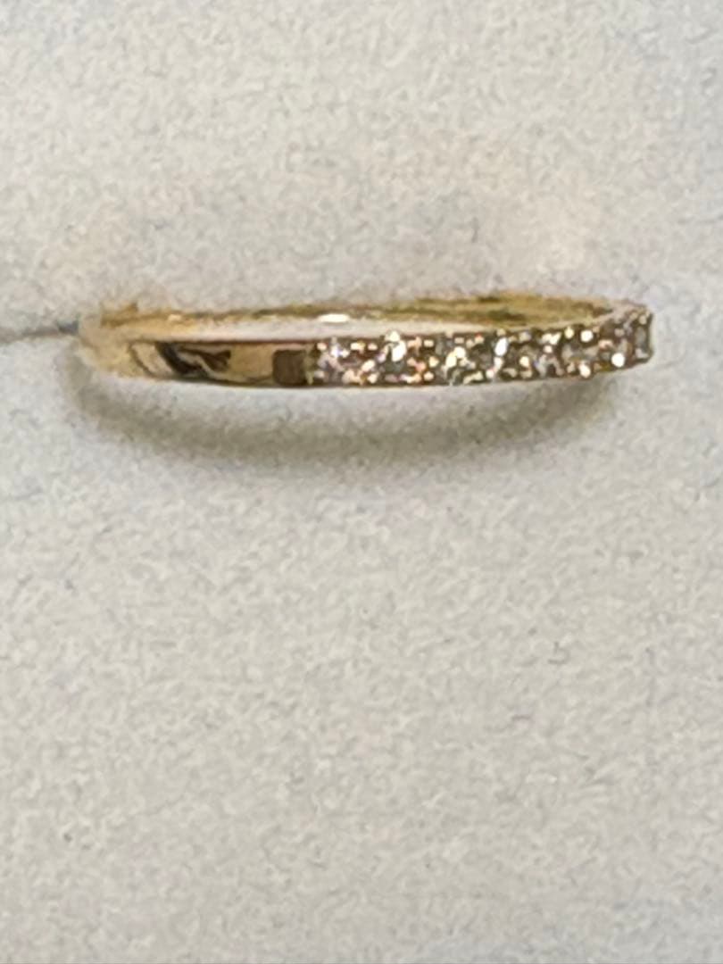 k18ハーフエタニティリング ダイヤモンド