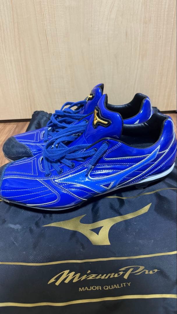 MizunoPro 青 スパイク 野球 ミズノプロ