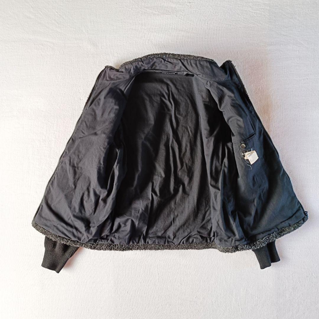 90s フランス製 agnès b. アニエスベー ボア切り替え ブルゾン