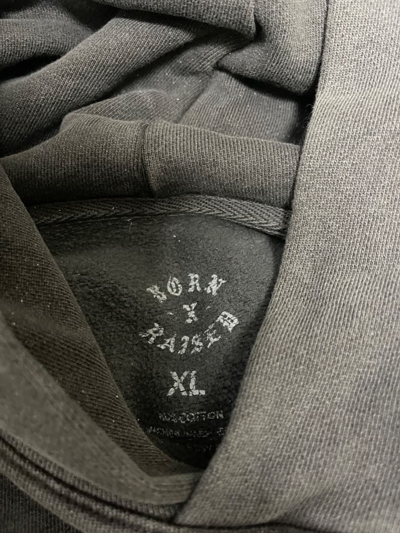 Born x Raised ヴィンテージブラックパーカー　XL