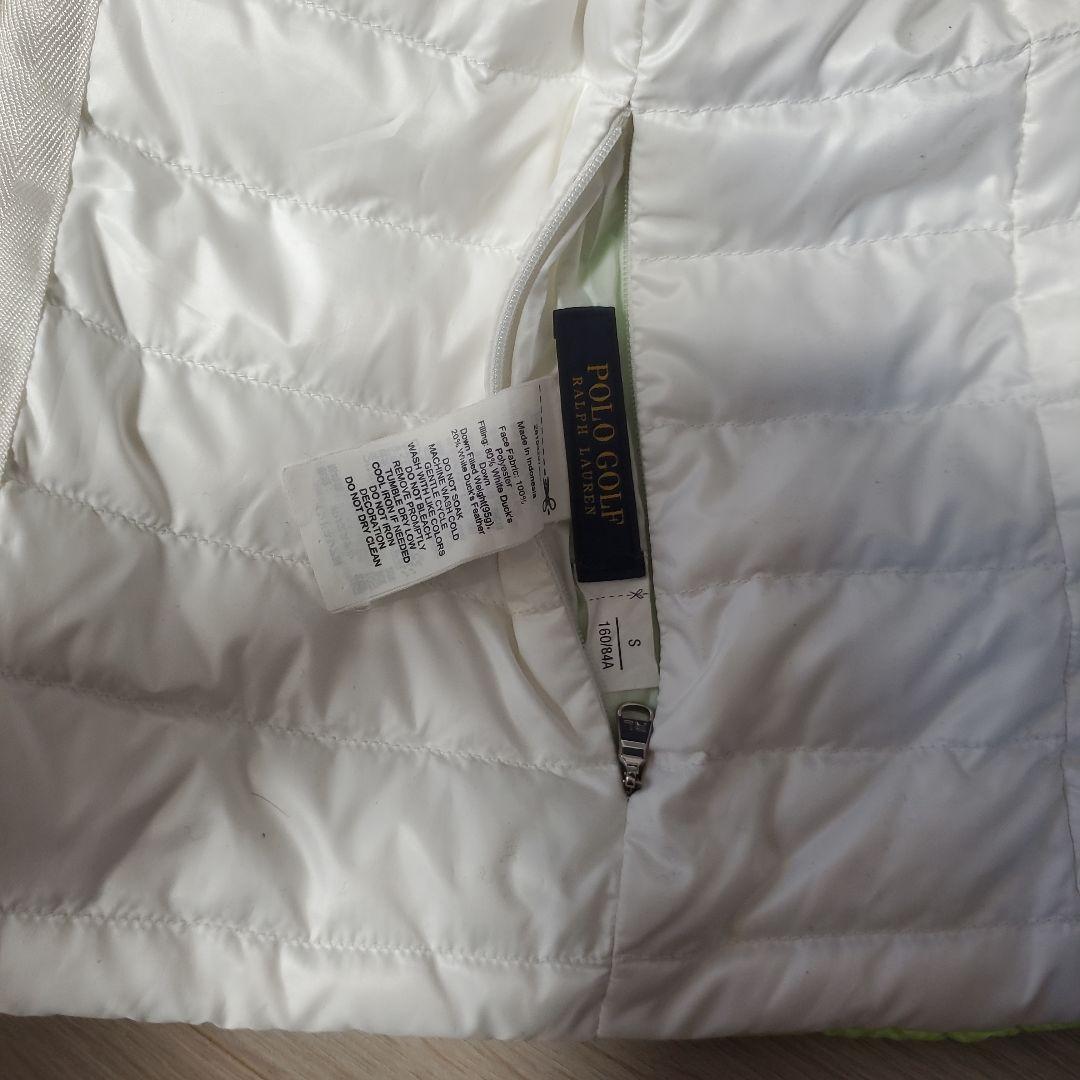 ななこです。 RALPH LAURENダウンジャケット ホワイト/グリーン