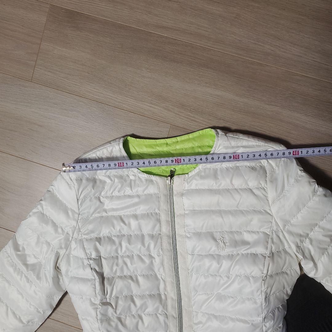 ななこです。 RALPH LAURENダウンジャケット ホワイト/グリーン