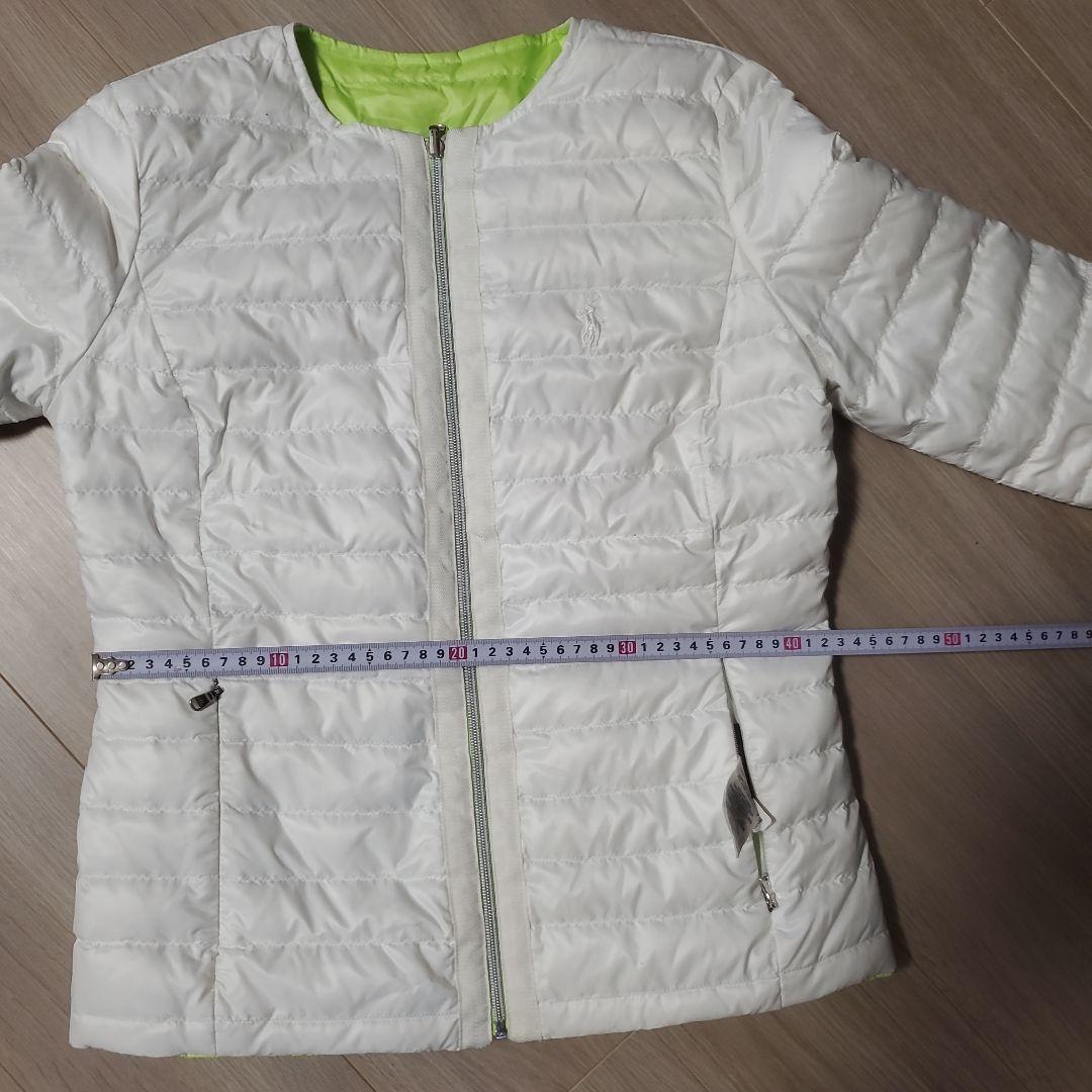 ななこです。 RALPH LAURENダウンジャケット ホワイト/グリーン