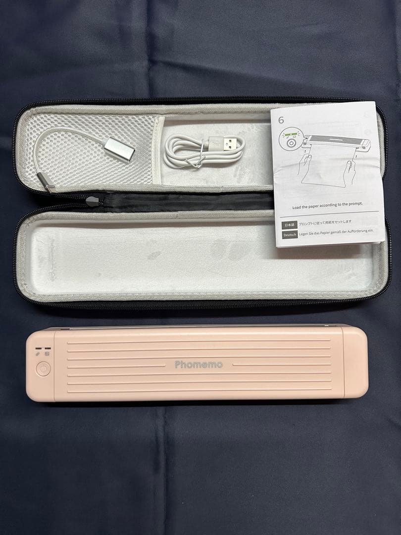 Pmo M831 モバイルプリンター 無線サーマルプリンターピンク色