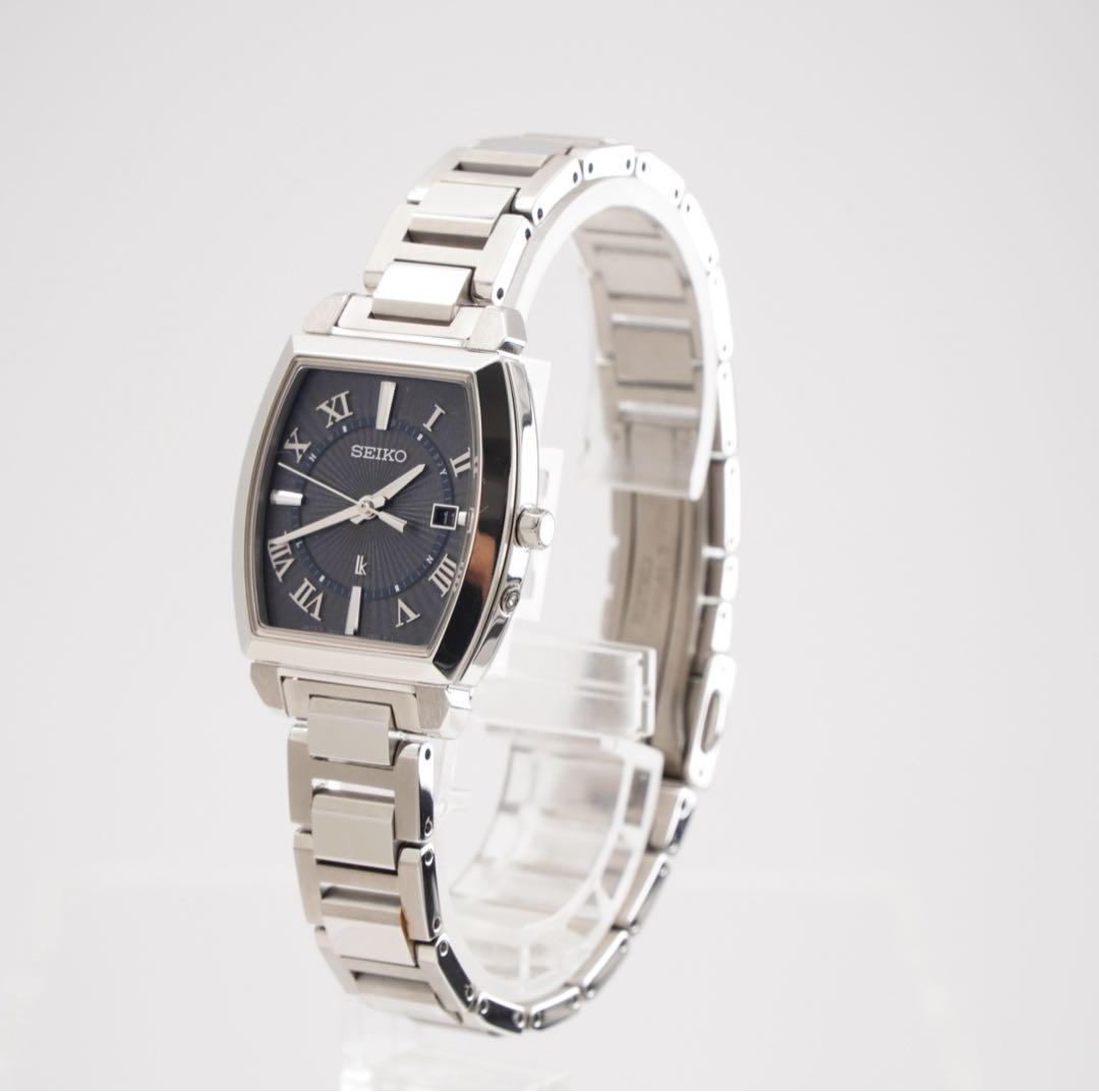 【極美品】SEIKO セイコー 腕時計 チタン 電波ソーラー 防水 ウォッチ
