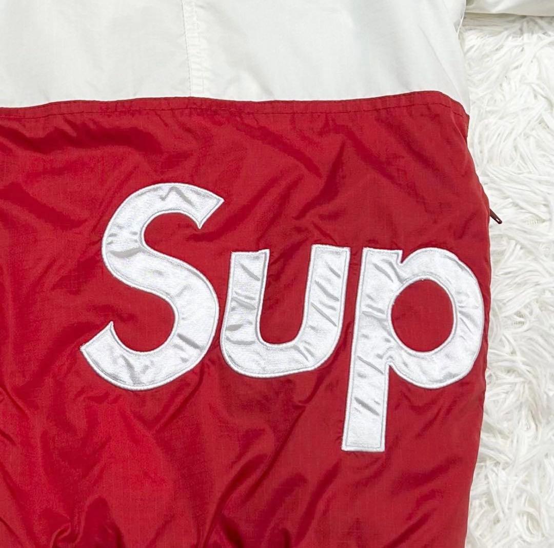 【人気】シュプリーム Sideline Side Logo Parka 赤 L