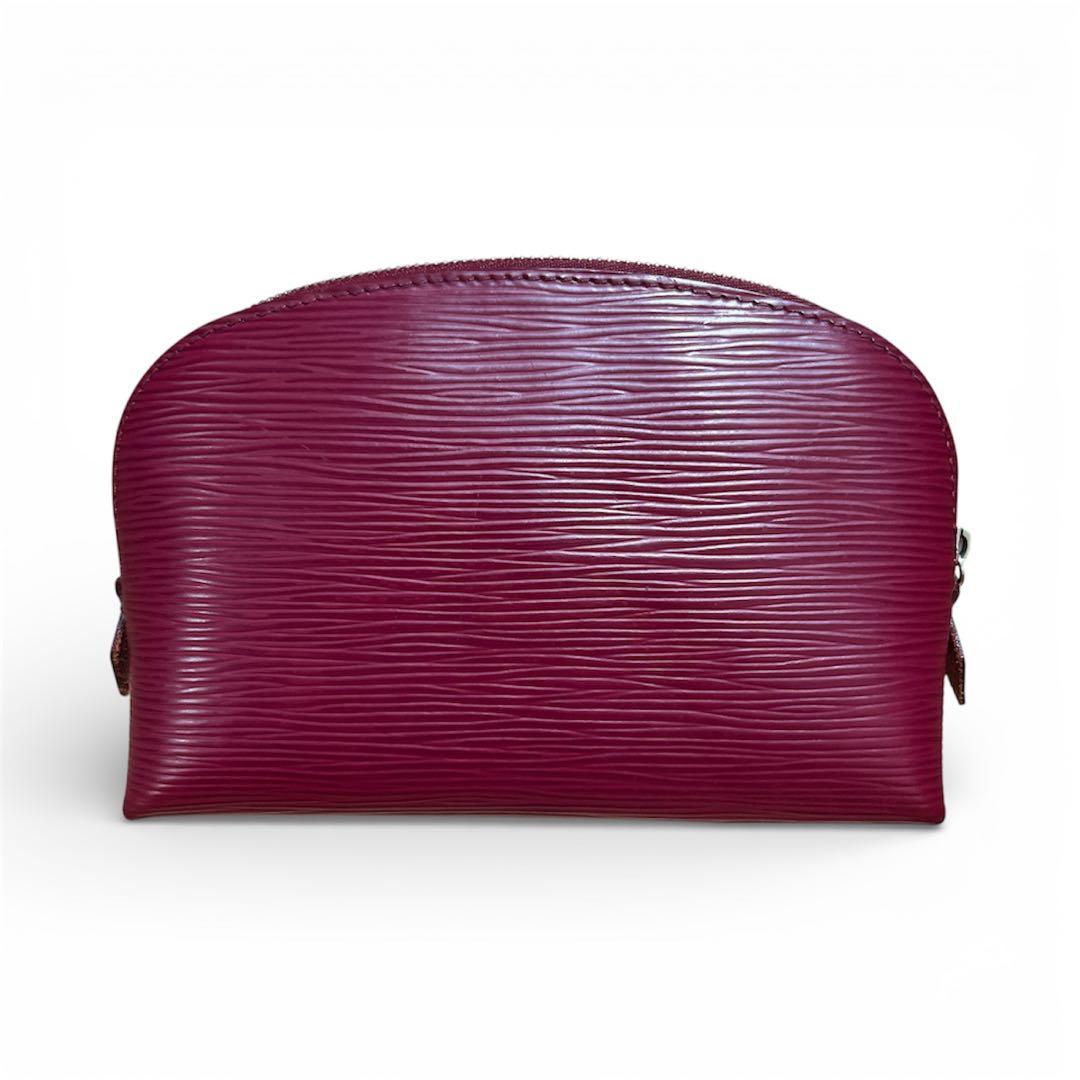 【美品】ルイヴィトン LV エピ ポーチ ボルドー レザー 箱有り ポシェット