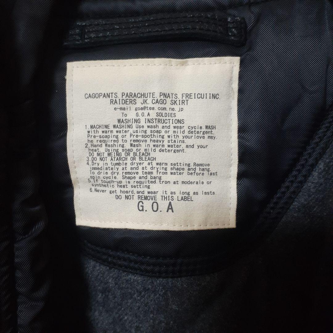 美品G.O.A. N-28Y2Kミリタリージャケットフライトファー美品黒F