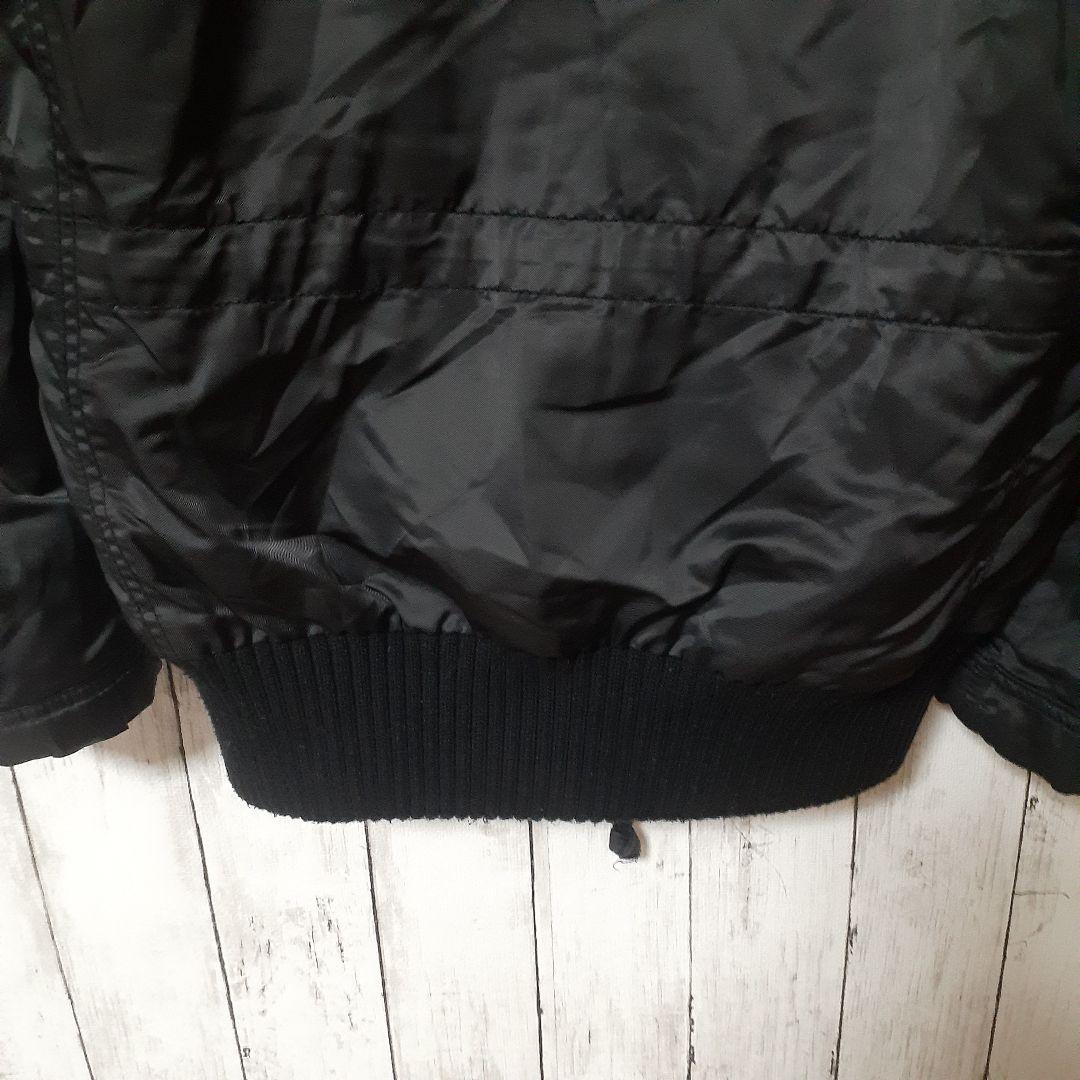 美品G.O.A. N-28Y2Kミリタリージャケットフライトファー美品黒F