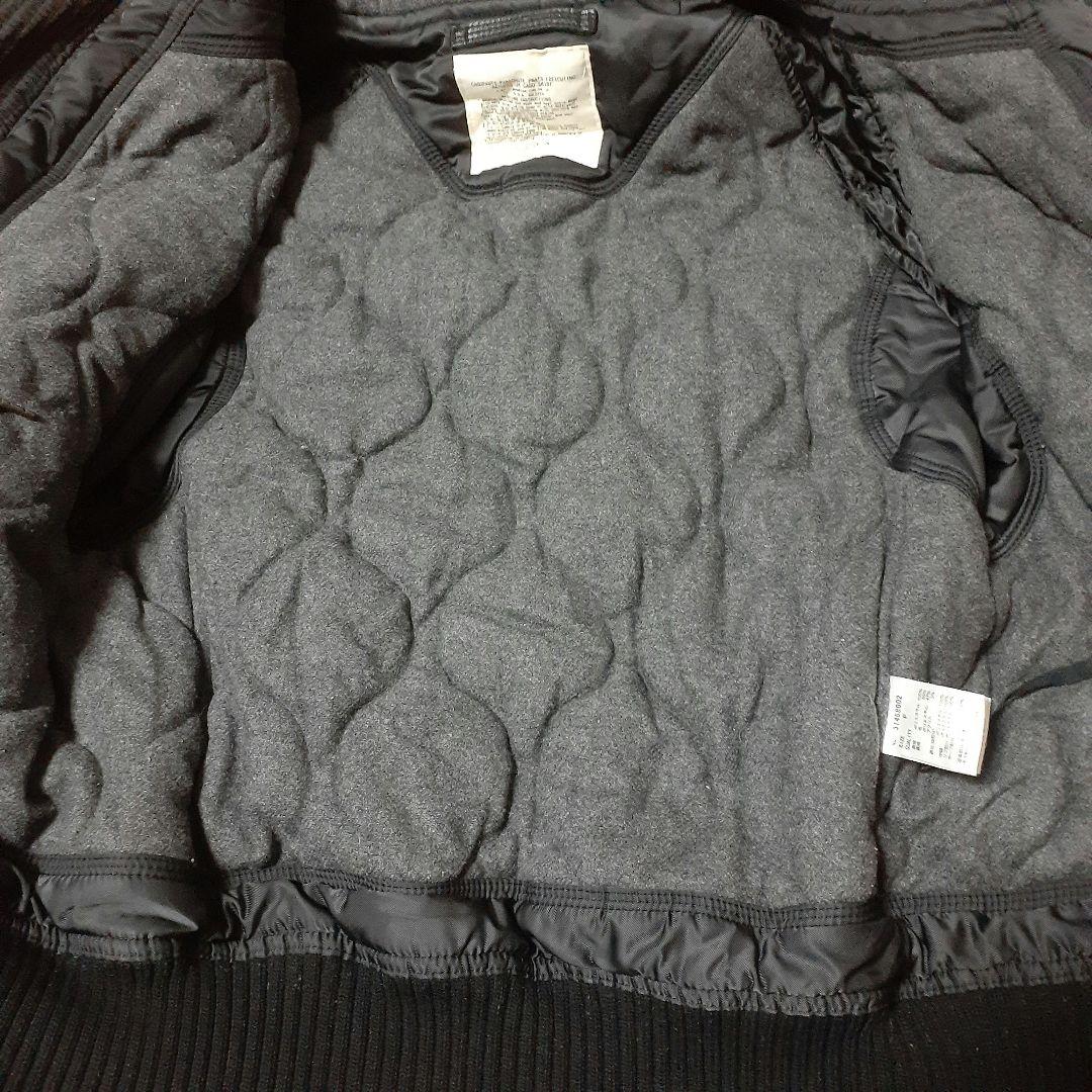 美品G.O.A. N-28Y2Kミリタリージャケットフライトファー美品黒F