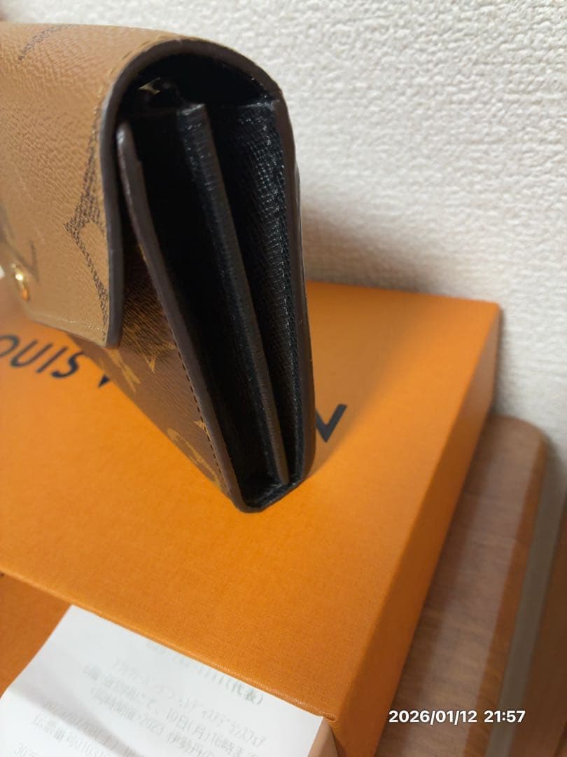 ルイヴィトン　ポルトフォイユサラ　ジャイアント　リバース　長財布　極美品　メンズ