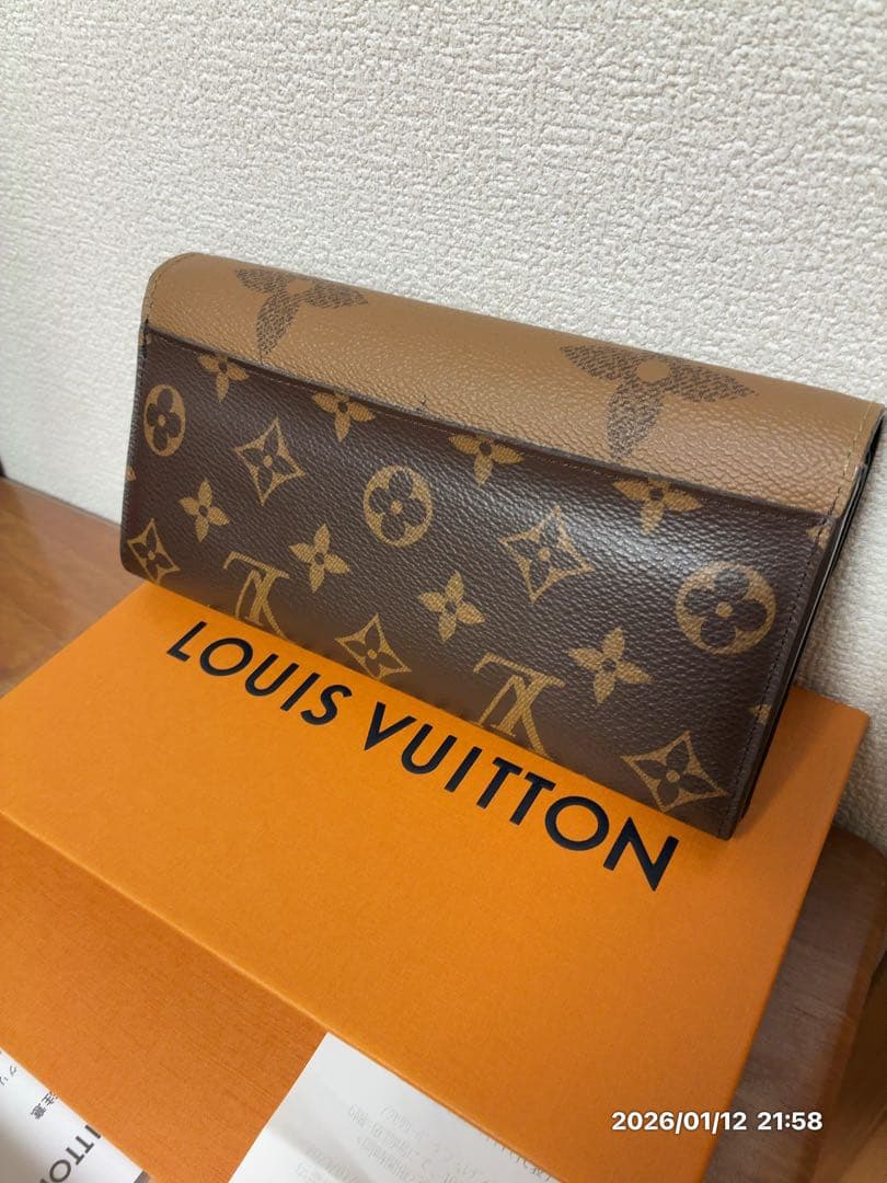 ルイヴィトン　ポルトフォイユサラ　ジャイアント　リバース　長財布　極美品　メンズ