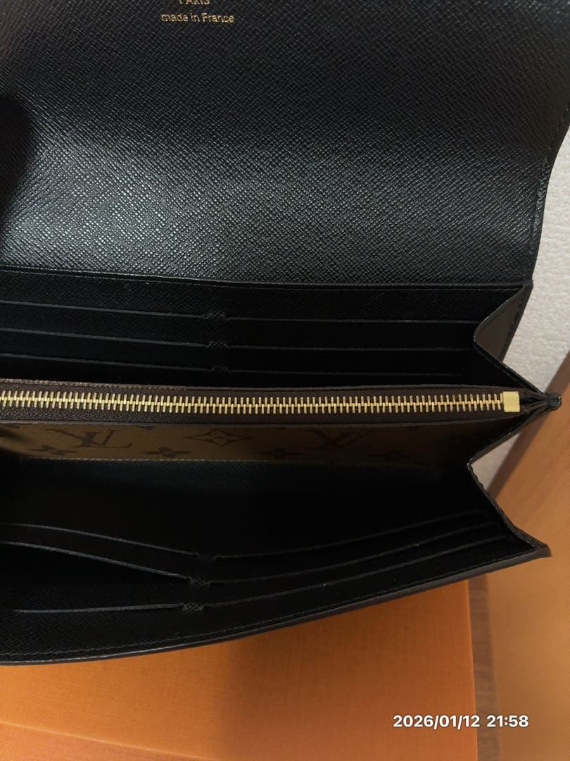 ルイヴィトン　ポルトフォイユサラ　ジャイアント　リバース　長財布　極美品　メンズ