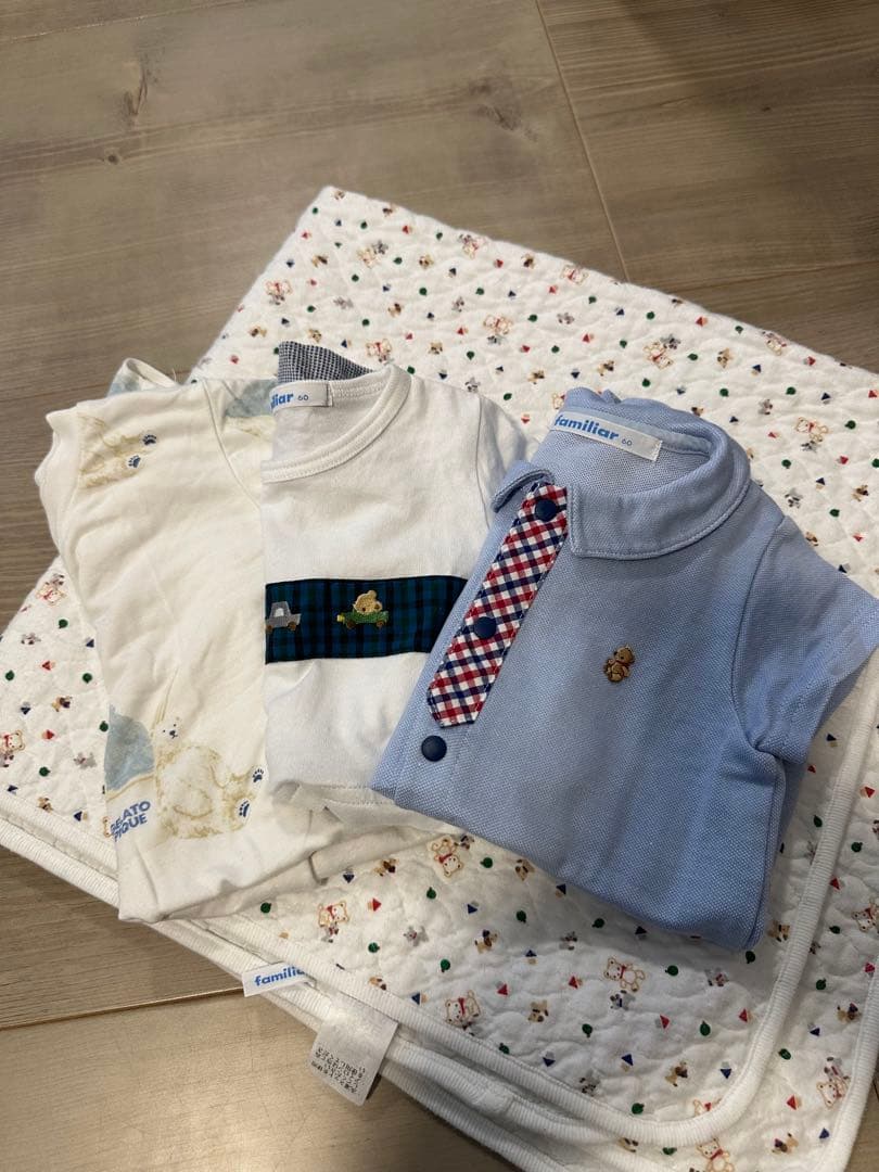 ぽ*ぽ様 familiar ベビー服2枚　おまけ
